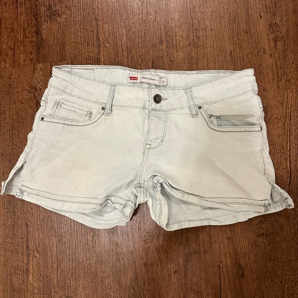 Levi's Blue Jean Shorts with Rolled Hem